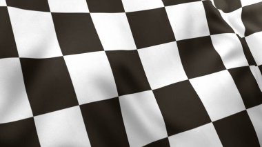 F1 Chequered (Checkered) Flag, Close up
