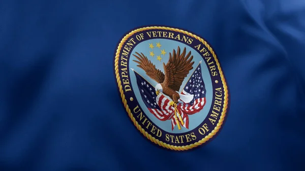 Флаг Министерства Делам Ветеранов Сша Текстурой Рендеринг Американского Флага — стоковое фото