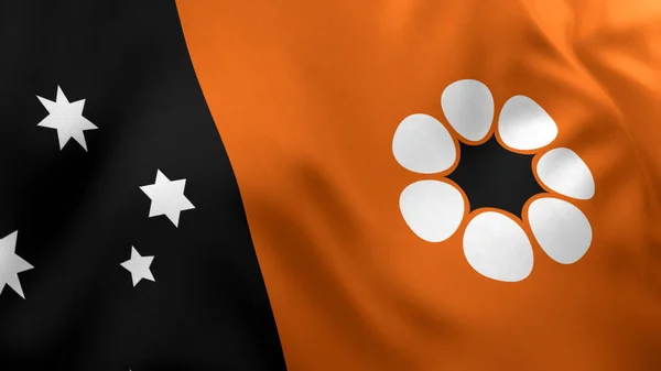 The Northern Territory Flag, Australia with Texture 3D Render, Australian State Flag
