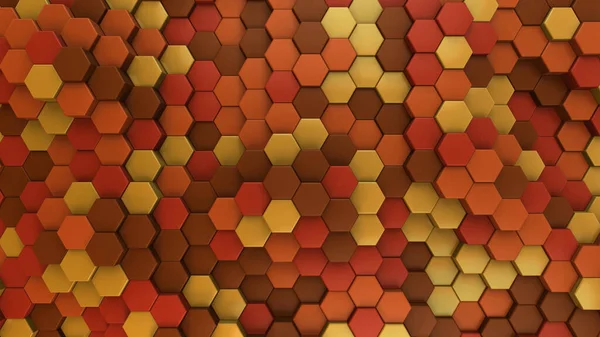 Hexagon Background in Autumn Colors Fall Colors Geometric Background Herbst entretiempo yellow orange red abstract leaves