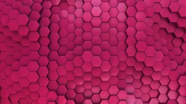 Pink Fuchsia Magenta Color Hexagon Shaped Background