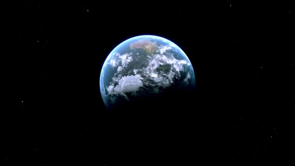 Australia Country Zoom Space Earth — Video Stock