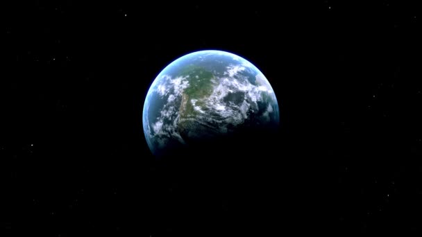 Barbados Country Zoom Space Earth — Stok video