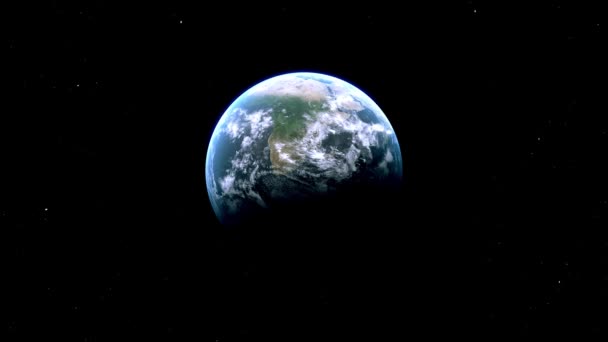 チャド国 空間から地球へのズーム — ストック動画