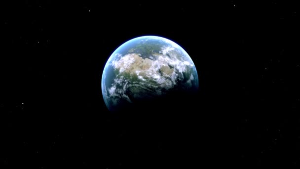 Republica Cehă Zoom Space Earth — Videoclip de stoc