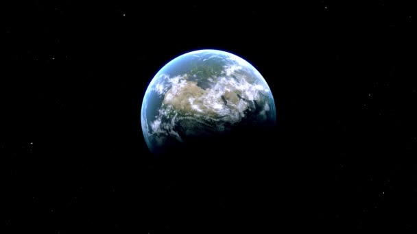 Denmark Country Zoom Space Earth — Stockvideo