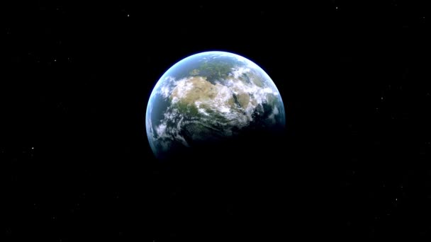 ハイルブロン市 Zoom ドイツ Space Earth — ストック動画