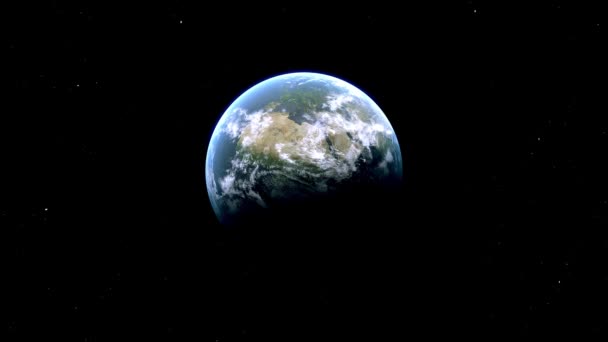 ヒルデスハイムシティズーム ドイツ 宇宙から地球へ — ストック動画
