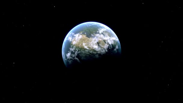 シュヴェリン市ズーム ドイツ 宇宙から地球へ — ストック動画