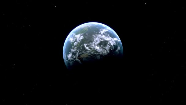 South Korea Country Zoom Space Earth — стоковое видео