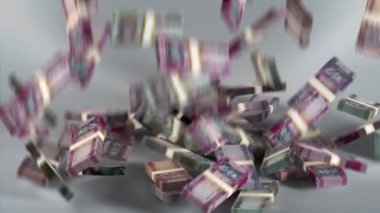 Güney Sudan Banknotları Para / Güney Sudan Pound / Para Birimi SS / SSP Paketleri Düşüyor