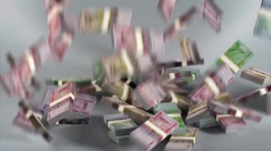 Uganda Banknotes Money / Ugandan shilling / Currency USh / UGX Bundles Falling