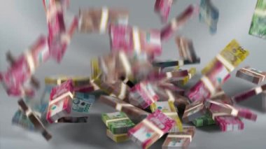 Filipinler Banknotları Para / Filipin Pezosu / Para Birimi / PHP Paketleri Düşüyor
