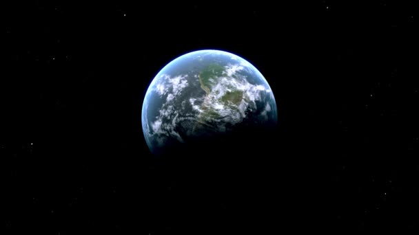 Panamská Země Přiblížit Vesmíru Zemi — Stock video