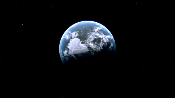Nova Zelândia País Zoom Espaço Terra — Vídeo de Stock