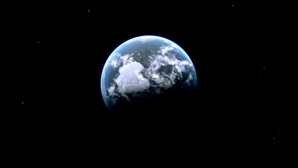 Hobart City Zoom Avustralya Uzaydan Dünya — Stok video