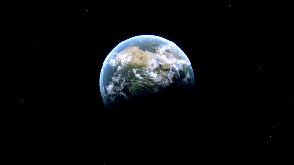 サレルノ市地図ズーム イタリア Space Earth — ストック動画