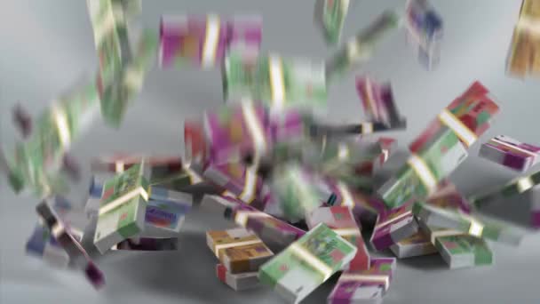 Billetes Comoras Dinero Franco Comorano Moneda Kmf — Vídeos de Stock