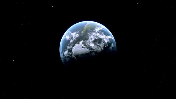 リオカルトシティマップズーム アルゼンチン 宇宙から地球へ — ストック動画