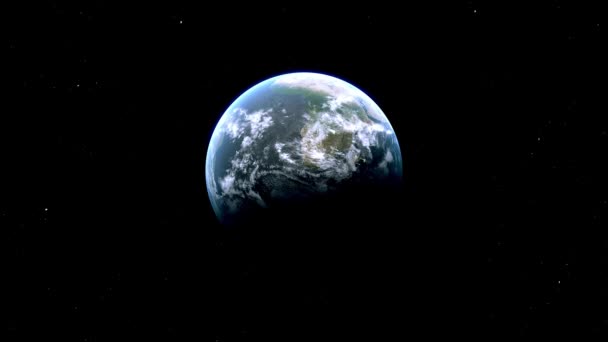 宇宙から地球までのアボミーシティマップズーム ベニン — ストック動画