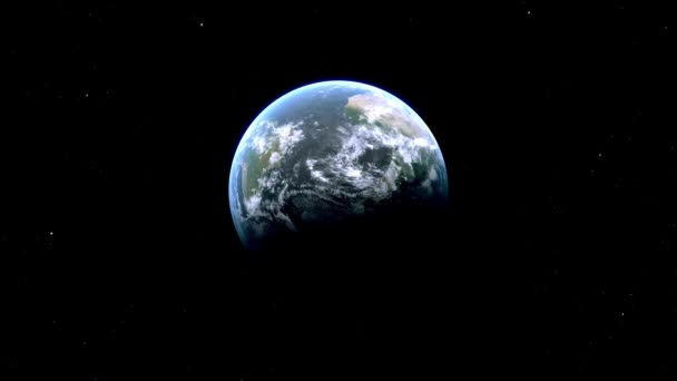 Fogo Stadtplan Zoom Kapverden Vom Weltraum Zur Erde — Stockvideo