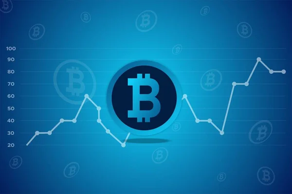 Bitcoin vektör tasarımı illüstrasyonu