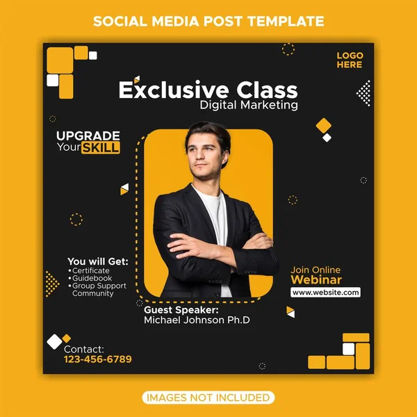 dijital pazarlama webinar tanıtım şablonu