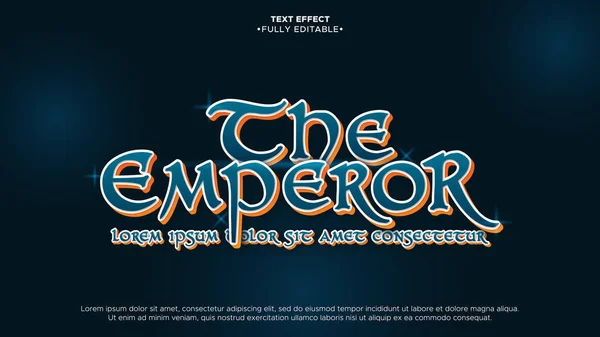 the emperor 3d editable text effect