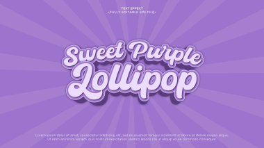 lollipop and purple text effect