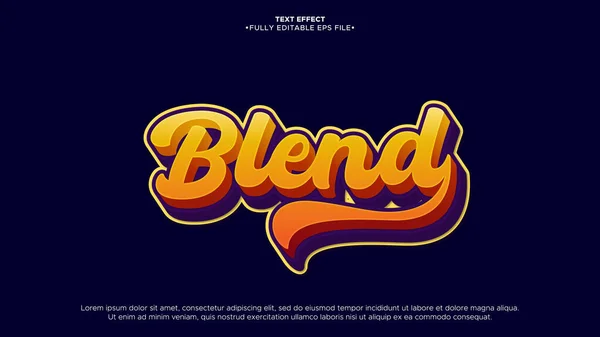 3D Blend Text Effect