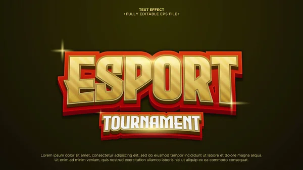 Esport Tournament 3D Logo Text Effect