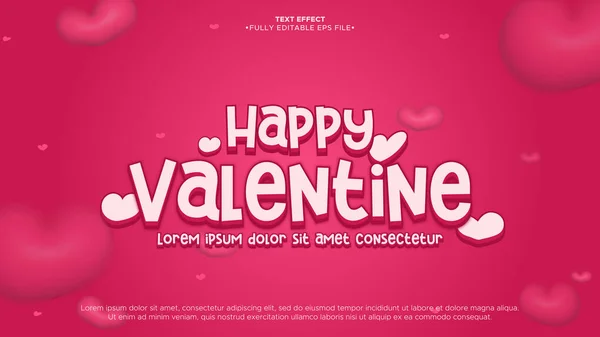 valentine's day greeting 3d text effect