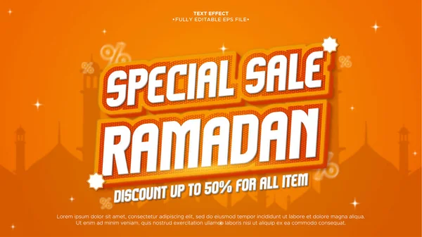 Ramadan Special Sale Promotion Text Effect