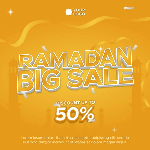 Ramadan Big Sale promotion design template