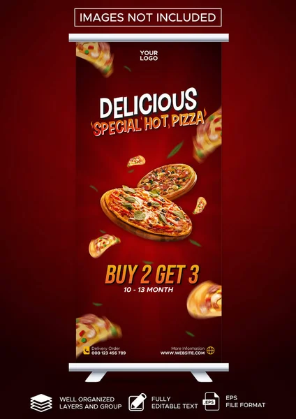 Pizza X Banner Tasarım Şablonu