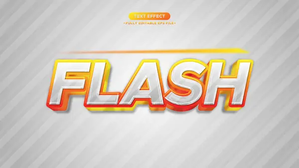 Renkli ve Metalik Biçimli Flash ve Hız 3B Vektör Metin Efekti