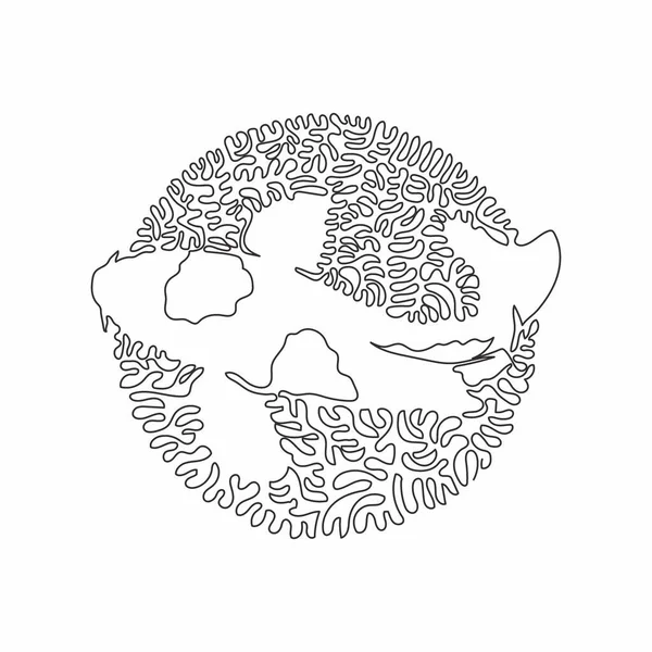 Continuous Curve One Line Drawing Whales Ambush Food Abstract Art ...