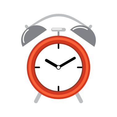 Alarm saat vektörü kırpması. Geri sayım ya da alarm sembolü. Süre bitiş simgesi vektörü.