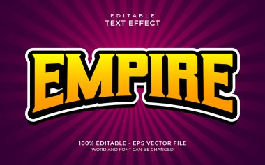 Emprire Düzenlenebilir Metin Efekti