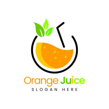 Meyve suyu logosu tasarım şablonu