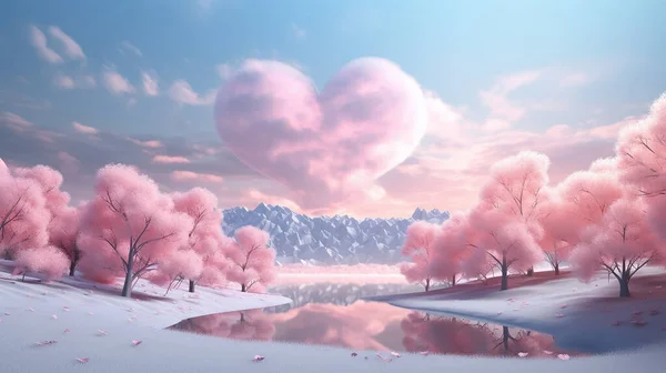 aesthetic valentines scenery background