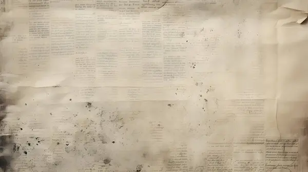 Desktop background of A well-preserved vintage newspaper