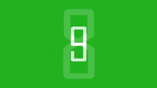 Number Countdown Green Screen Library — 图库视频影像