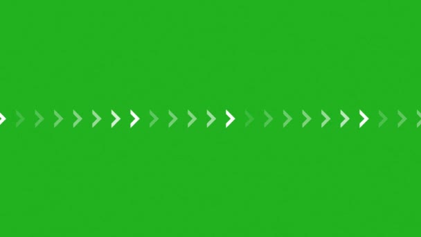 緑の画面に前方矢印効果を強調表示し — ストック動画
