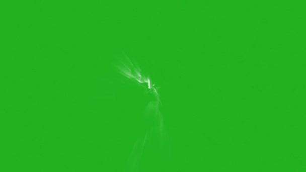 Анімовані Електричні Іскри Фоні Зеленого Екрану — стокове відео