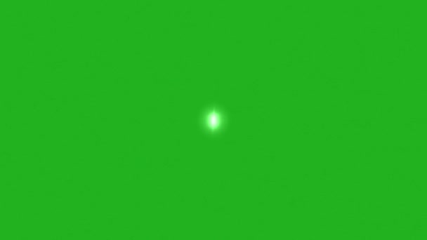 Efeito Queda Traseira Tela Verde Lâmpada Brilhante — Vídeo de Stock