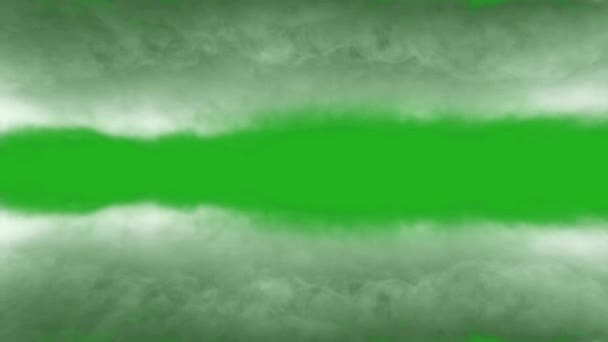 Niebla Gruesa Superficie Con Efecto Espejo Sobre Fondo Pantalla Verde — Vídeos de Stock