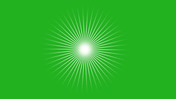 Estrellas Giratorias Una Espiral Pantalla Verde — Vídeo de stock