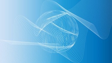 dalga ve çizgilerle soyut vektör arkaplanı. Sunum, afiş, kapak, broşür, poster, web için tasarım.