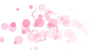 Açık pembe, diskleri olan mavi vektör deseni. Bulanık şekilli kabarcıklı soyut illüstrasyon. Reklam deseni, yağmur posteri.